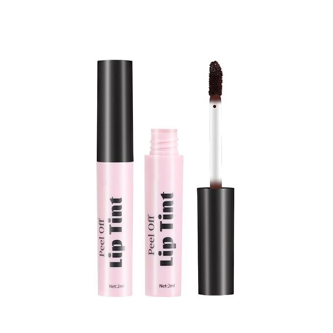 Peel Off Lip Tint, Waterproof Long Lasting Lip Stain, Matte Transfer-Proof Peel Off Lipstick, Non-Stick Cup Lip Color, Smudge-Free Lip Makeup for Women and Girls (06#, 1pc)