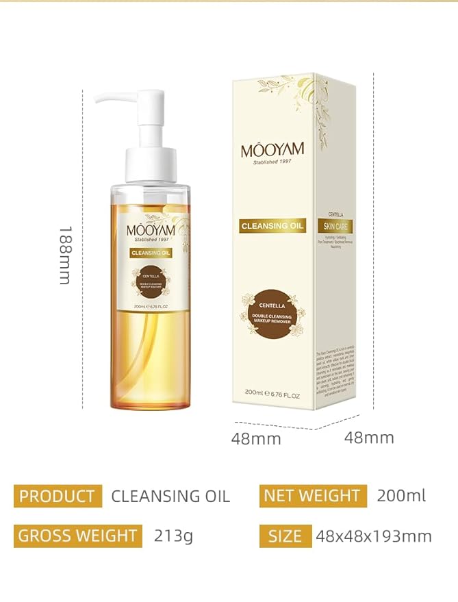 Face Cleansing Oil for Skin Care | Makeup Remover | Double Cleansing - Pack of 1. (6.76 fl.oz - 200 ml)