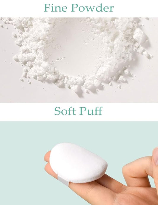 Goodbye Sebum Control Finish Powder 5g – Lightweight CICA Face & Hairline Powder for Oil Control and Long-Lasting Soft Matte Finish (CICA)