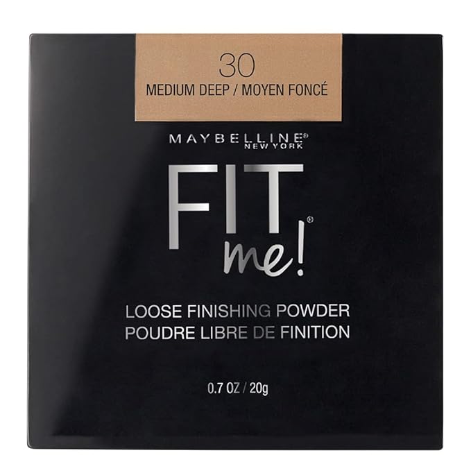 Maybelline Fit Me Loose Setting Powder, Face Powder and Finishing Makeup, Medium Deep, 1 Count