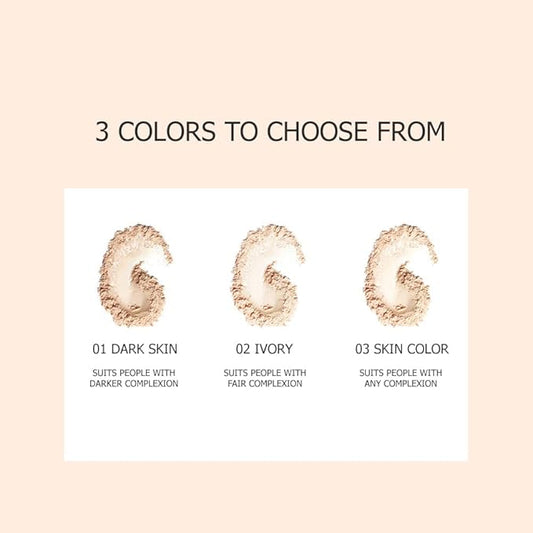 BIOAQUA Lightness Soft Light Oil Control Loose Delicate Powder Covers Skin Blemishes Repair Makeup 3 Colors 15g (#2 Ivory White Color)