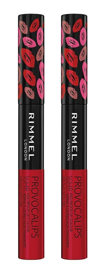Rimmel Provocalips Lip Colour, Play with Fire, 0.14 Fluid Ounce (Pack of 2)