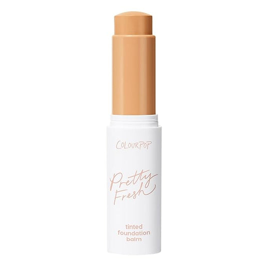 ColourPop Pretty Fresh Tinted Foundation Stick - Balm to Cream Foundation with Light to Medium Coverage - Infused with Hydrating Hyaluronic Acid, Peptides & Niacinamide - Medium 12 (0.29 oz)