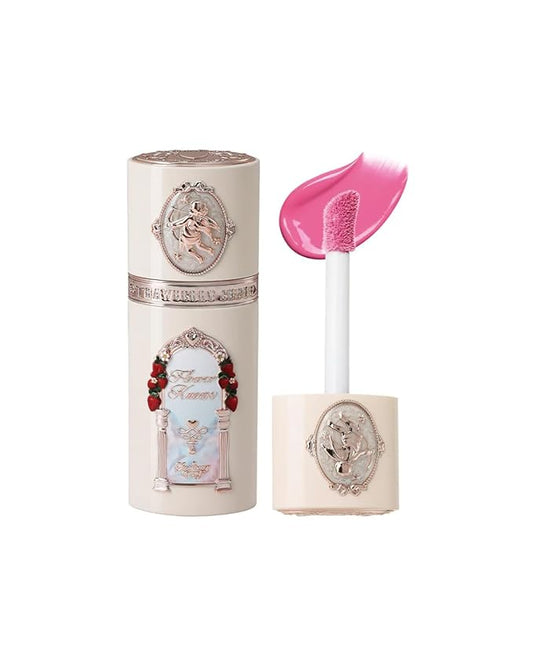 Flower Knows Strawberry Cupid All Day Glow Liquid Blush 06+Little Angel Cushion Powder Puff Set