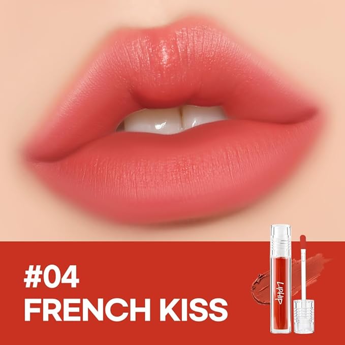 Matte Lip Tint #04 FRENCH KISS (Brown pink)/ Velvet, Lip Matte Liquid lipstick, Superstay Tint with a Highly pigmented Color, Long Lasting Lip Stain