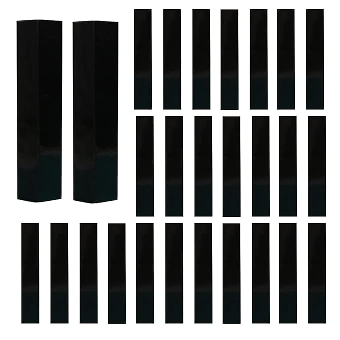 COSIDEA 50 PCS Empty Black Lip Gloss Boxes W21 xW21 xH121mm / 0.83*0.83*4.76 inch, Cosmetic Perfume / Mascara Box Packaging for Small Business Wholesale, small Kraft Paper Box Luxury Holder Wrapping