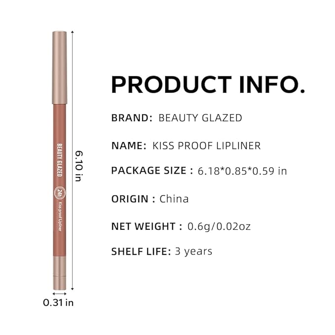 Ultra Fine Lip Liner Non-Stick Cup Not Fade Waterproof Velvety Nude Long-lasting Comestic Tool,Assorted Colors High Pigmented Matte Smooth Soft Pencils Natural Lip Makeup Lip Liners