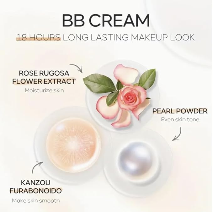 Long-Lasting Waterproof Cream Makeup, 30ml, Oil-Control, Pore-Hiding, Ivory/Tan Shades