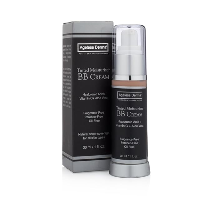 BB Cream Tinted Moisturizer with Hyaluronic Acid and Vitamin C … (Light)
