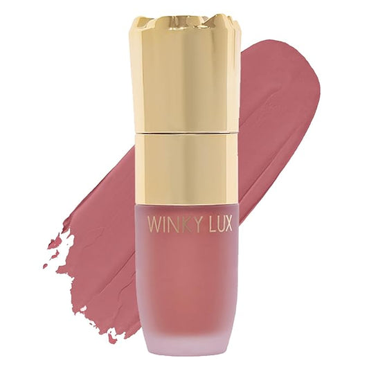 Winky Lux Cheeky Rose Liquid Blush, Gel-Cream With Buildable Color, Lightweight Velvet Finish for Long Lasting Color, Dusty Rose, Noble