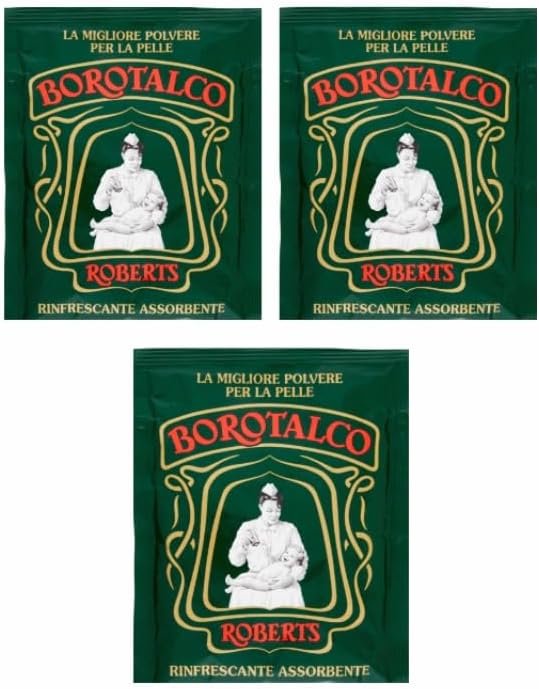 Borotalco Talc Powder - 100 G (3.5 Oz) * Pack of 3 - Italian Import
