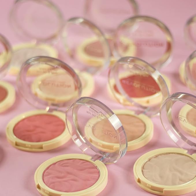 Revolution, Blusher Reloaded, Pressed Powder Face Blusher, Highly Pigmented & Long Lasting Formula, Pink Lady, 0.26 oz