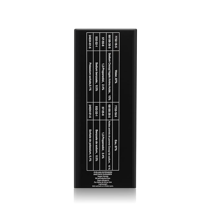 Eyelash Cleanser Concentrate 200ml Unscented Professional Lash Shampoo Foaming Cleanser Lash Wash Concentrate for Extensions Lashes with Salon Home Care-Makes 40 Bottles