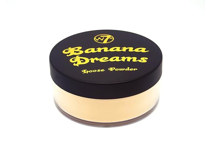 W7 Banana Dreams Loose Setting Powder - Weightless Yellow Blurring Powder For All Skin Tones