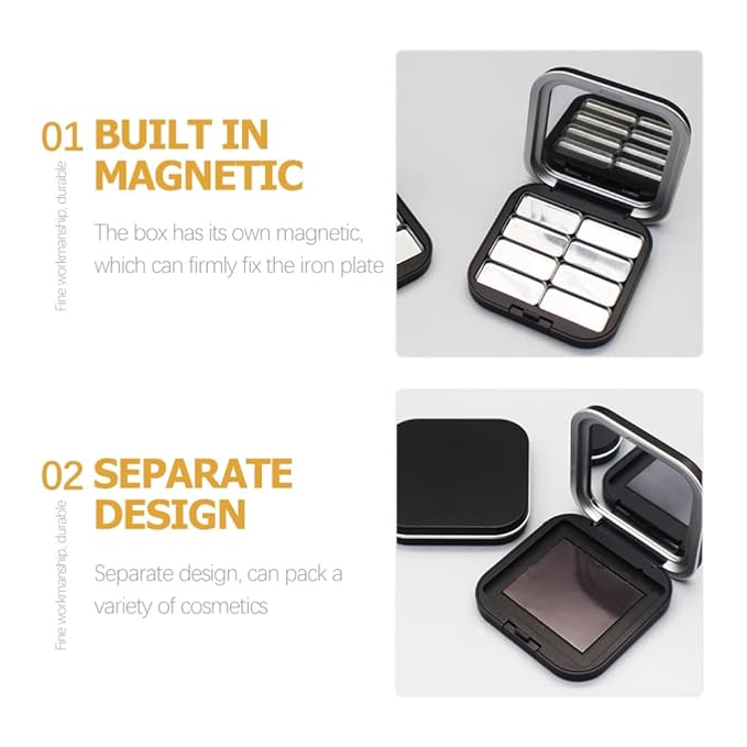 4pcs Empty Lipstick Palette DIY Lipstick Lip Balm Blusher Containers Refillable Makeup Eyeshadow Storage Case Box with Mirror