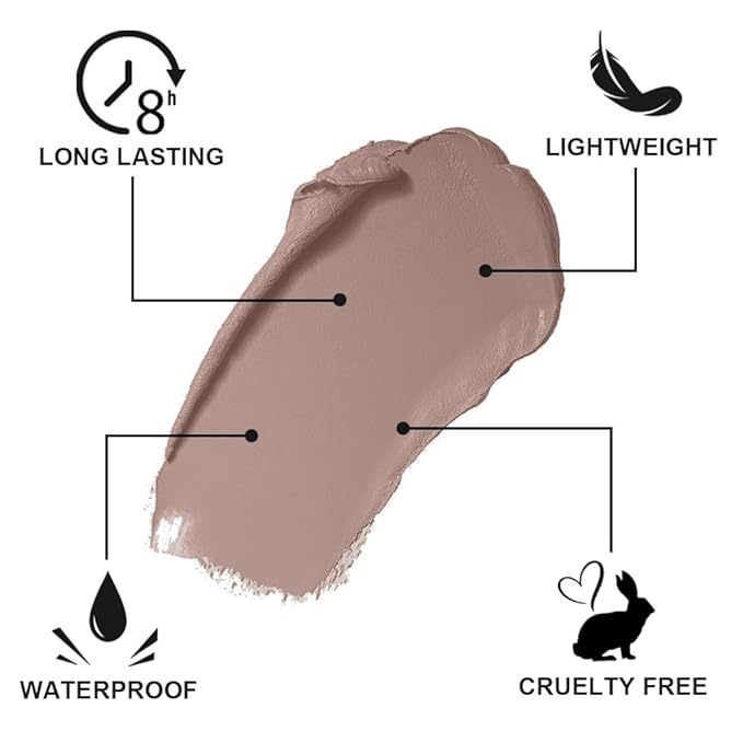 Cream Bronzer Stick, Multi-use Contour Stick for Face Shaping, Matte Finish Beauty Wand for Sculpt the Face, Easy to Apply, Longwear, Waterproof, Buildable and Blendable Color (#23, 1PC)