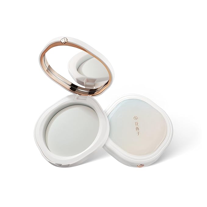 Florasis Flawless Jade Breathable Color Correcting Pressed Powder (07 Mint, 1 Count)