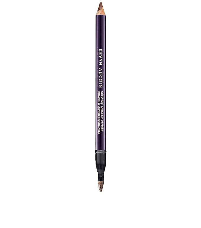 Kevyn Aucoin Glass Lip Duo Set: New Naked Unforgettable Lip Definer (Long-wearing makeup lip liner. Water-resistant) plus Prism Rose Glass Glow Lip (Multi-purpose lip gloss highlighter).