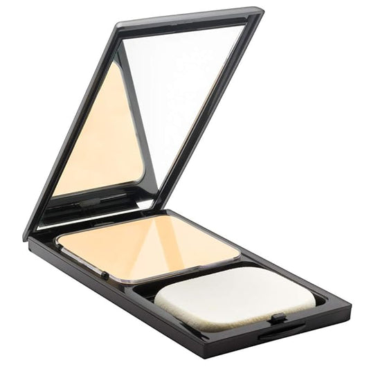 Sacha Buttercup Face Powder Compact. Translucent Powder, Controls Oils & Shine. Pressed Powder for Medium to Dark Skin Tones, 0.45 oz.