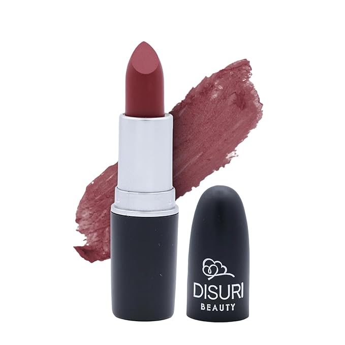 Matte Bullet Long Wear Lipstick - Vegan and Cruelty-Free - Smudge and Waterproof Matte Lipstick with Moisturizing Formula - All Day Comfort - (Midnight Muse # 02)