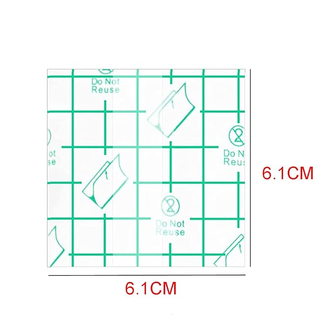 100Pcs Disposable Adhesive Makeup Mixing Tray Square Cosmetic Makeup Hand Palette Transparent Makeup Tape Foundation Mixing Tray for Makeup Artist