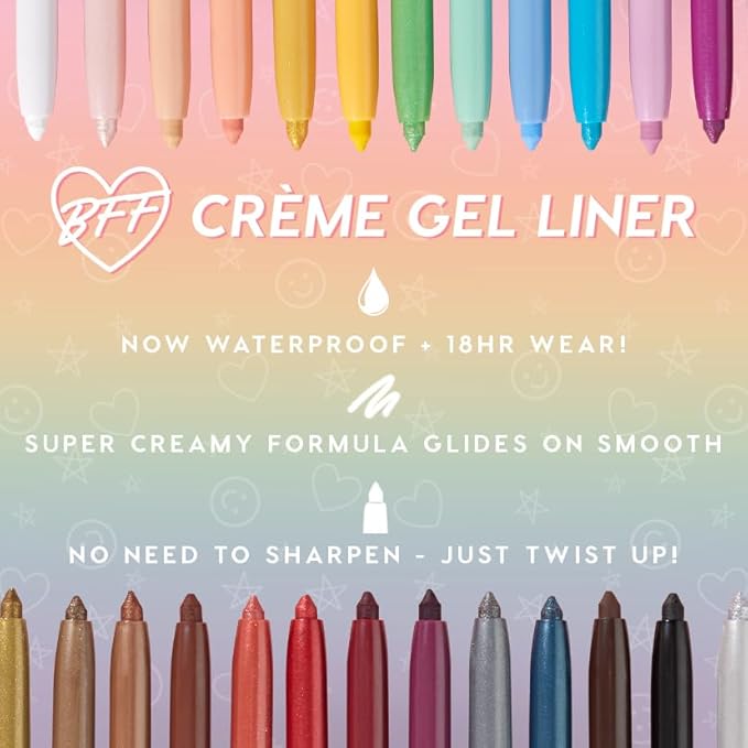 ColourPop Brown Eyes Bundle – BFF Crème Gel Liner in Sunnyvale (0.01 oz) & BFF Mascara in Brownie Points (0.24 fl oz), Waterproof, Long-Wearing, Vegan Eye Makeup Duo