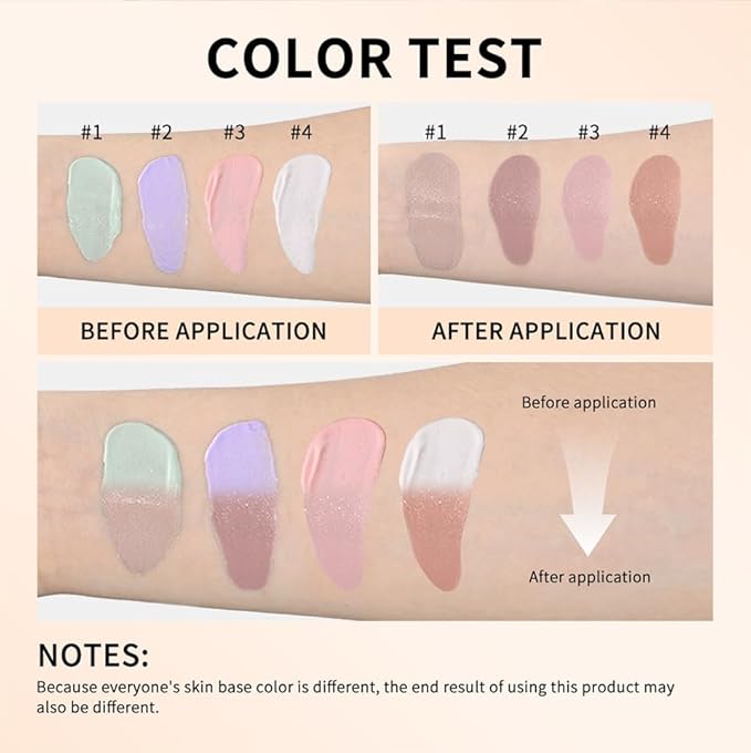 Colour Changing Foundation With Centella, CC Red Correction Cream, Color Correcting Formula for Blemishes, Red Skin, & Acne Marks, Liquid Foundation for Women-Pink