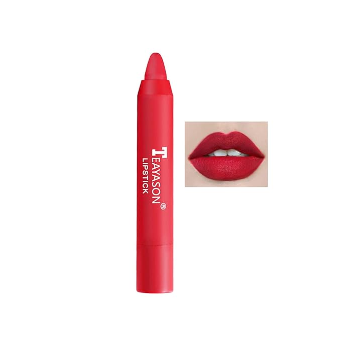 Agrifilm Matte Velvet Lipstick Lip Crayon Nourishing Non-Stick Cup Lip Stain Lip Gloss,Long-lasting Waterproof Lip Stick Lip Makeup for Women (8)