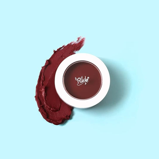 Cream Puff Natural Blush - Red Velvet by Rude Cosmetics for Women - 0.21 oz Blush