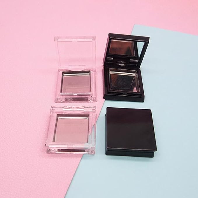 Beaupretty 4pcs Empty Eyeshadow Containers, Empty Square Eyeshadow Case, Makeup Shadow Container with 4 Pans