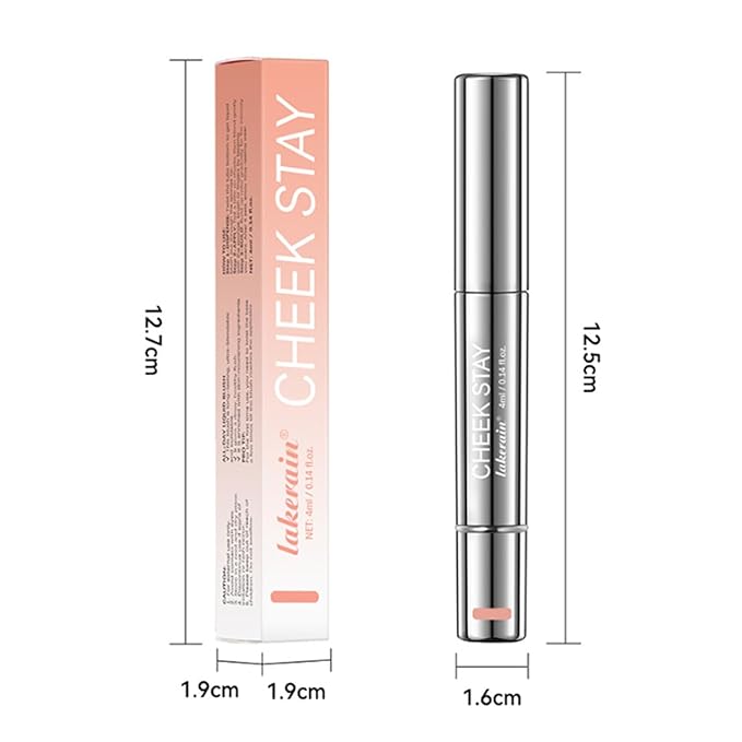2pcs Liquid Blush for Cheeks, Buildable Liquid Blush Stick Set, Silky Smooth Creamy Formula, High Pigment, Lightweight Blush Rouge Stick