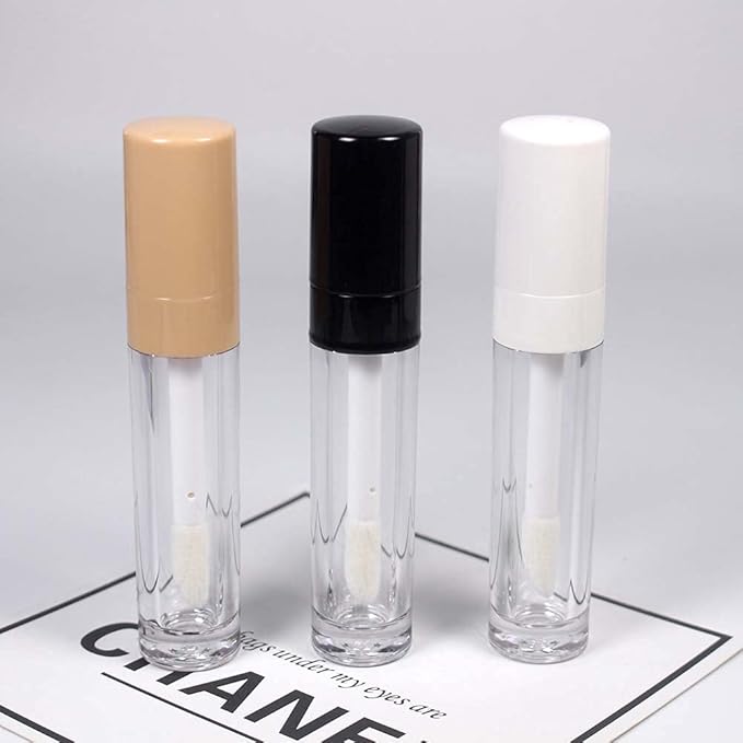 COSIDEA 14pcs empty 8ml big wand lip gloss tube concealer tube packing (Black)