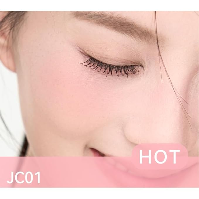 1 PC Liquid Blush with Sponge Head, Matte Nude Pink Orange Makeup Blusher Cream, 5ml