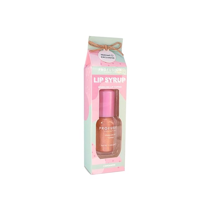 Profusion Cosmetics Lip Syrup, Non Sticky Glaze for Plump With Luscious Formula for Glistening, Get Glossy Lips and Shine Without Stickiness (Cinnamon)