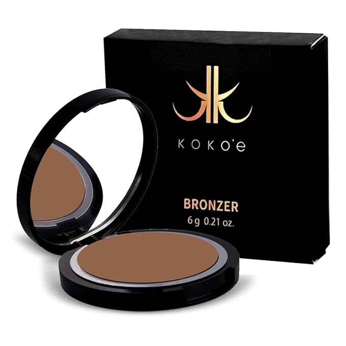 KOKO’E Cosmetics Bronzer Powder Makeup - 0.21 Ounce (Reddish Brown Metallic)