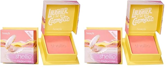 Benefit Cosmetics WANDERful World Silky-Soft Powder Blush Shellie (Pack of 2)