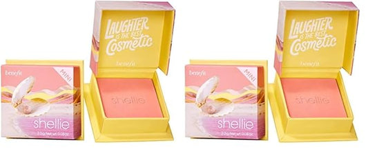 Benefit Cosmetics WANDERful World Silky-Soft Powder Blush Shellie (Pack of 2)