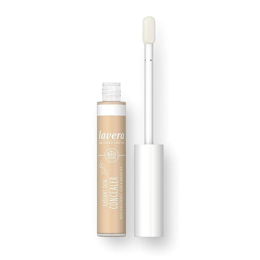 lavera Radiant Skin Concealer - Ivory 01 - Coverage of Dark Circles and Impurities - Up to 8 Hours - Moisturising - Vegan - Natural Cosmetics 1.8 Fl Oz