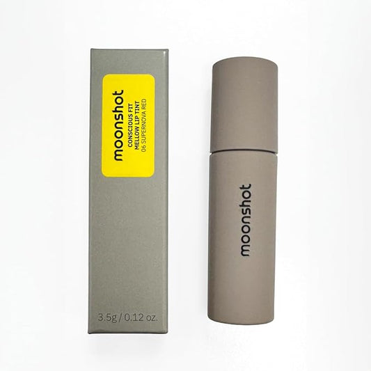 Moonshot KOREA Conscious Fit Mellow Lip Stain Longwear, Weightless, Not Animal Tested,Glow-Boosting, Long-Lasting, Comfortable, Non-Sticky,k-beauty, (Supernova Red, 06)