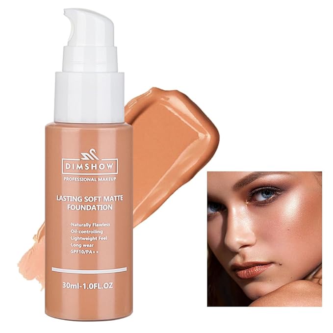 Flawless Matte Liquid Foundation Makeup, Vegan & Cruelty-Free, Liquid Oil-Free Foundation Face Makeup for Combination & Oily Skin, Longwear Medium-Full Coverage (11, 30ml)