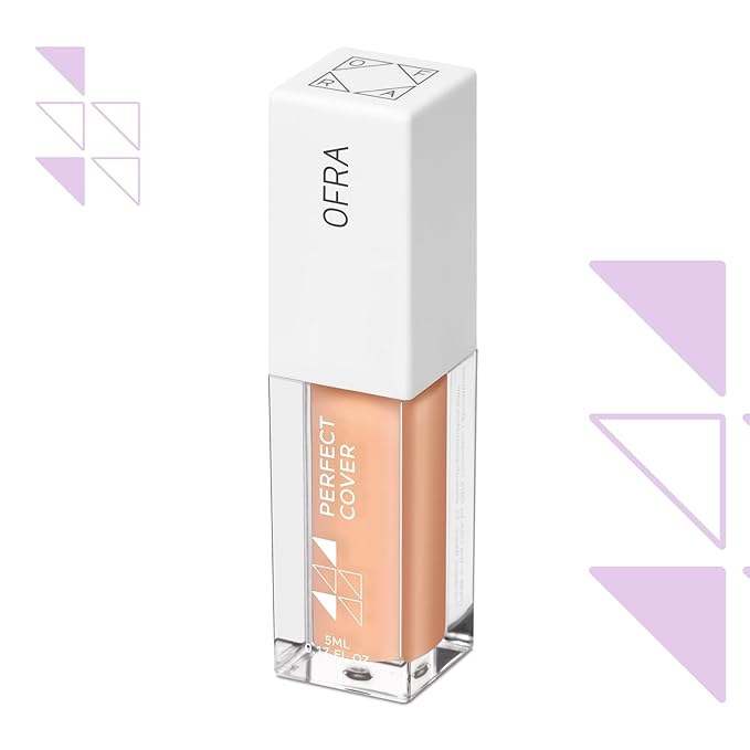 Ofra Cover Concealer Tan Almond 5 ml - Tan Shade with Warm Undertones Natural Finish Liquid Concealer - Hydrating, Smoothing, Blendable and Face Makeup and Under Eye Color Corrector for Dark Circles