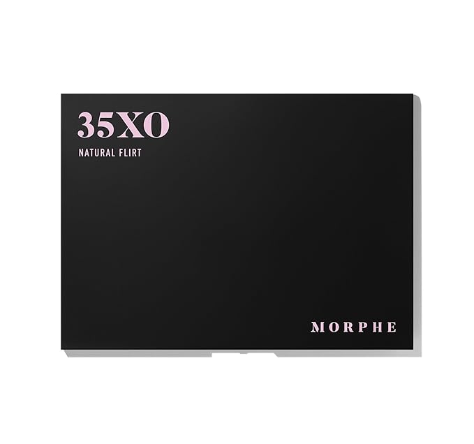 Morphe 35XO Makeup Palette - Natural Flirt Artistry Palette with 35 Matte & Shimmer Pigments - Made to Build, Blend & Layer Flawlessly for Everyday, Versatile Makeup Looks (1.98 oz)