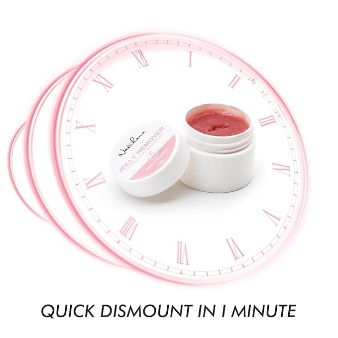 Lash Remover for Eyelash Extensions Low Irritation for Sensitive Skin Fast Dissolution, Peach Flavor Jelly for Salon,10g