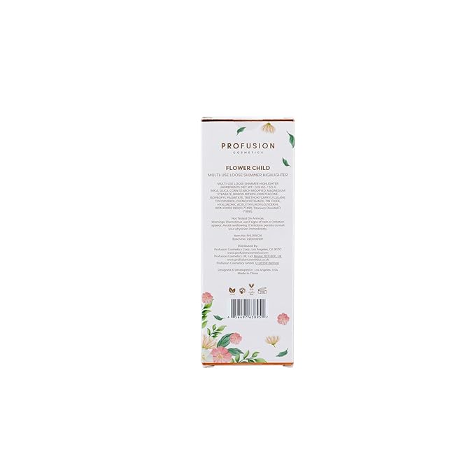 Profusion Cosmetics Petal Perfect Face and Body Highlighter, Non Sticky Buildable Luminizer with Sponge Applicator for Vibrant Glowing Skin (Flower Child (Bronze Gold), 1)