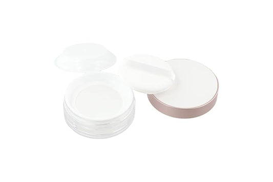 15g/20g Portable Loose Powder Container Makeup Case Plastic Empty Travel Powder Container Refillable Powder Box DIY Makeup Powder Case