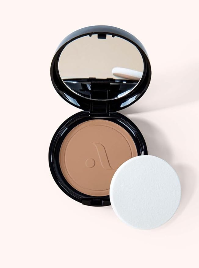 Absolute New York Locked-in Powder Foundation, Women Make-up Cosmetic Accessories, Long-Lasting Formula (MFLN07 Neutral Almond, 2.4 oz)