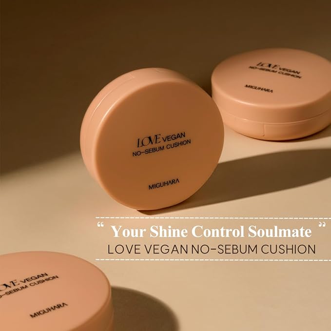 LOVE Vegan No-Sebum Cushion & A.C Sebum Out Mist Bundle
