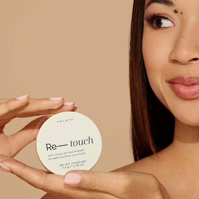 HALEYS Flawless Finish Set (Translucent Fair): Re-touch Soft Focus Loose Setting Powder, Skin Perfecting, Blurs, Smooths, No flashback, for All Skin Types and Tones,Streak-free, Perfect Blending
