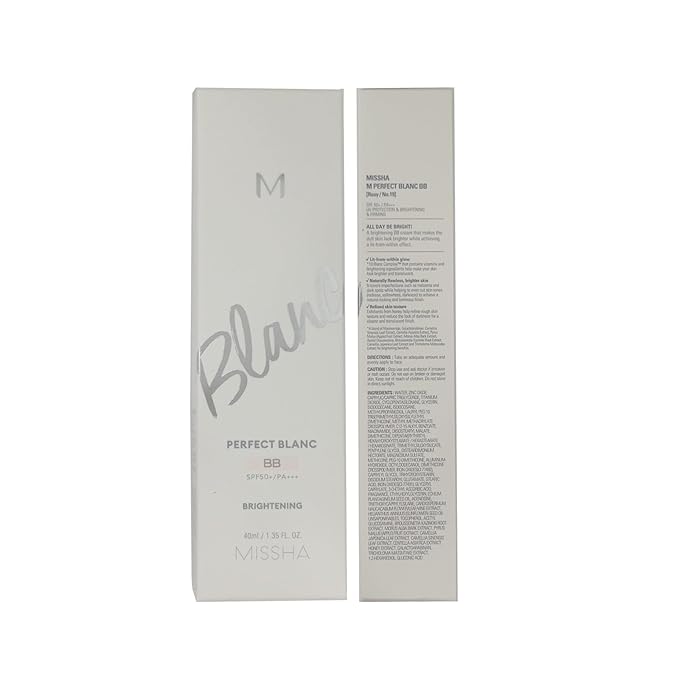 lightness & Brightening Makeup for MISSHA M Perfect Blanc BB Creams(1.35fl.oz.), No.19 Rosy
