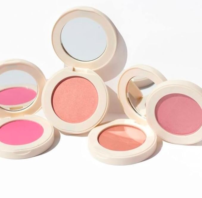 FARMASi Powder Blusher, Glow Boosting, Naturally Luminous Lightweight, Highly Pigmented, Soften and Moisturize the skin, Buildable Coverage Blush, Vegan 0.159 Fl Oz / 4.5g-02 Goddess Glow
